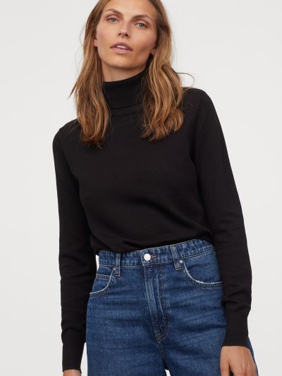 Mono Print Lace Trim Tee