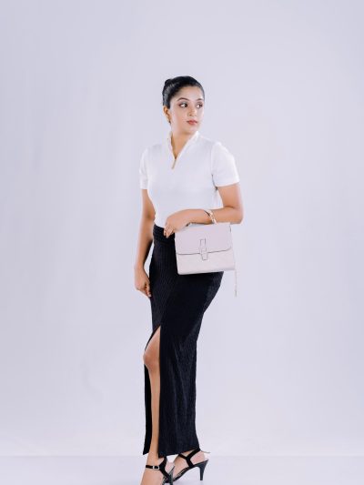 Zipper Front Ribbed Top