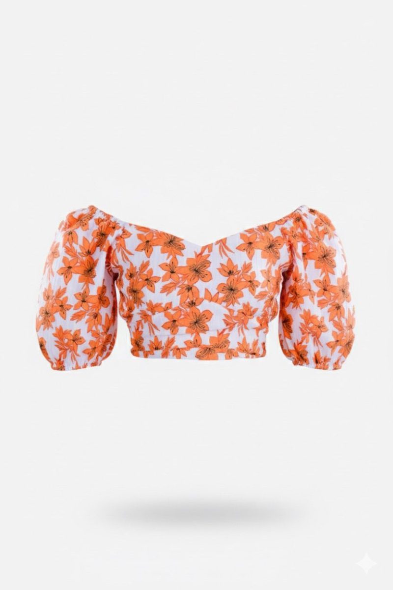 Off shoulder floral top - Image 6