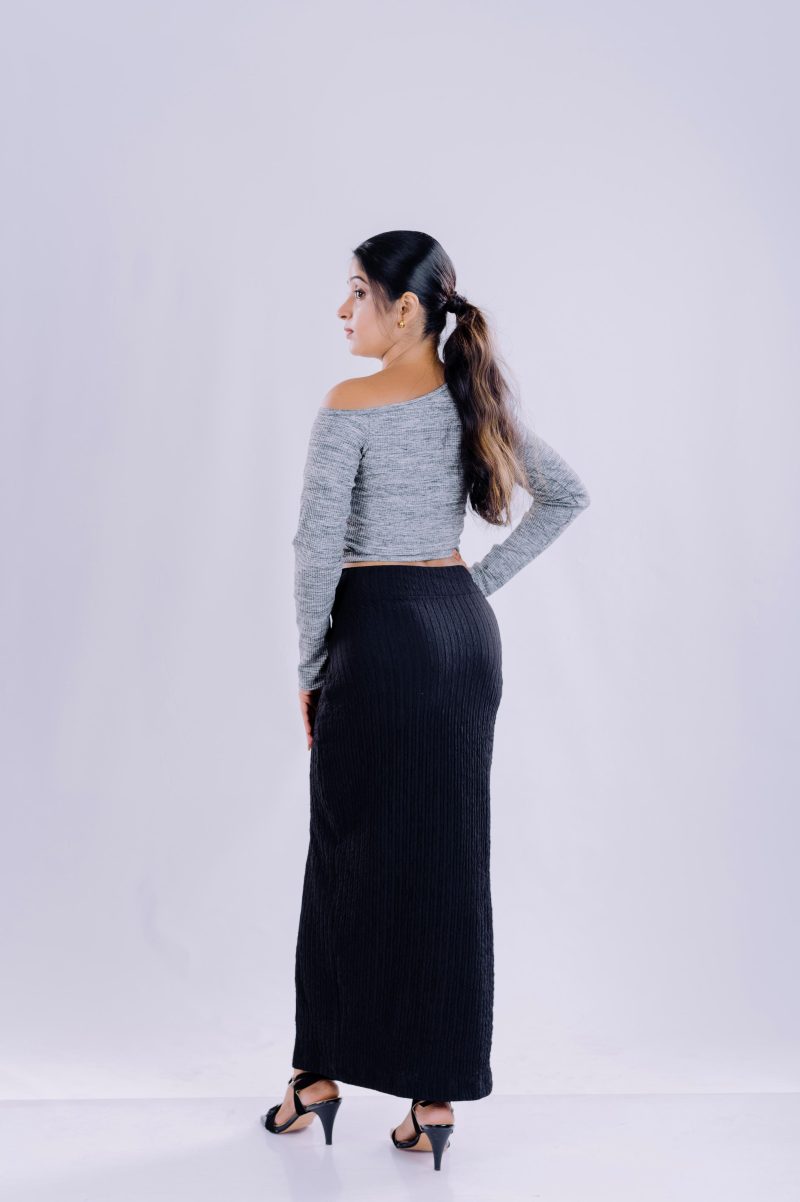 One Shoulder Ribbed Top - Image 5