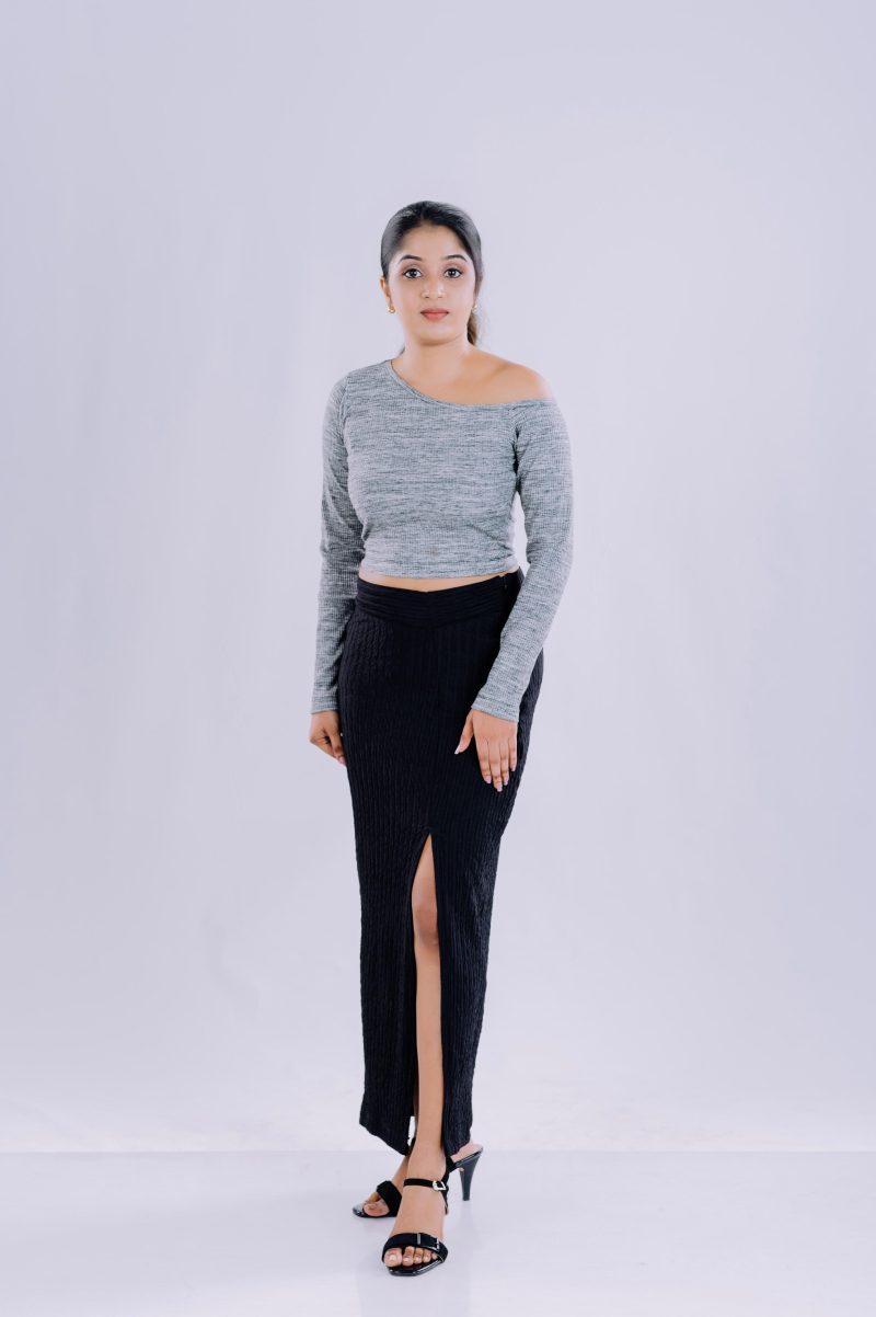 One Shoulder Ribbed Top - Image 8