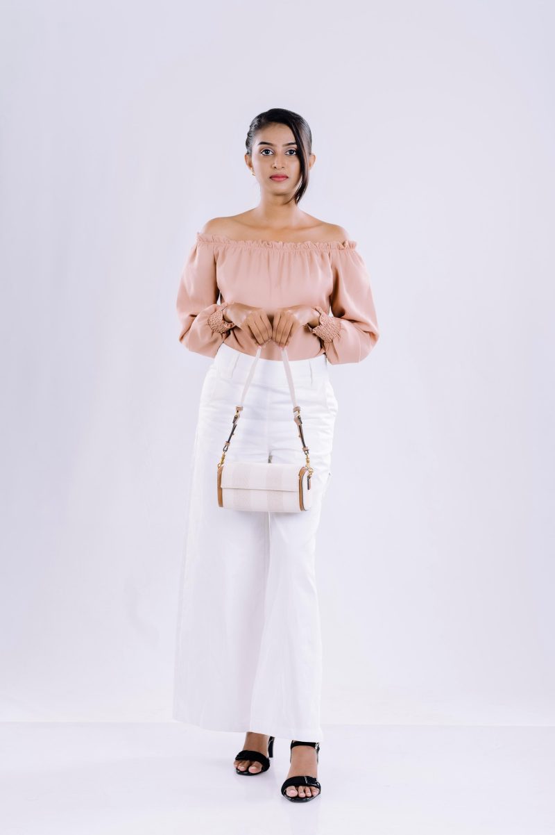 Ruffle Detail Off Shoulder Top