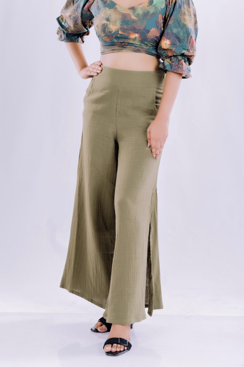 Wide leg side open pant - Image 5