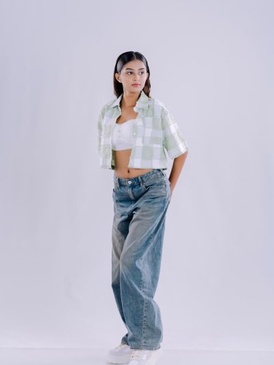 Short Sleeve Crop Shirt